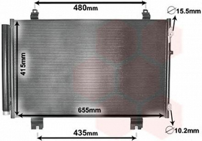 VAN WEZEL 53005646 -  Конденсатор, кондиционер